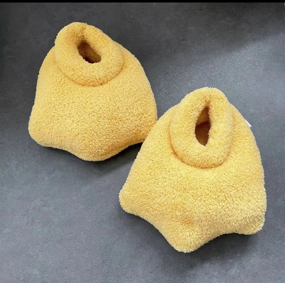 Hot Sale Bow Knot Plush Slippers Duck Cute Duck Webbed Warm Plush Slippers