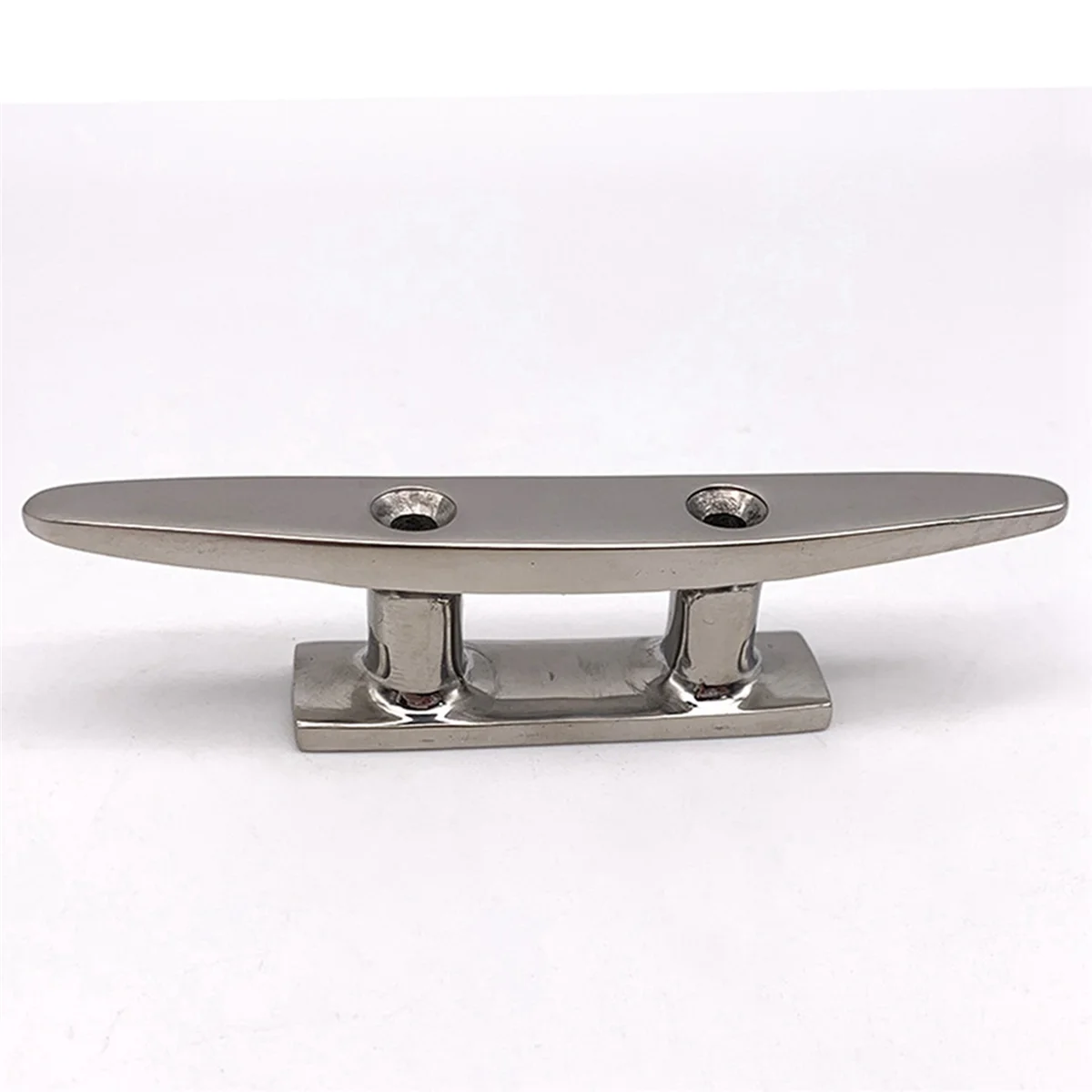 BAAU 4X 316 Stainless Steel Polished Combo Mooring Cleat 2 Hole Hardware Boat Cleats for Marine Boat Deck Rope Tie Yacht