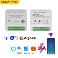 Tuya ZigBee WiFi Smart Switch 2 Way Control Breaker Relay 220V 110V 16A Smart Life APP Voice Control with Alex Google Home
