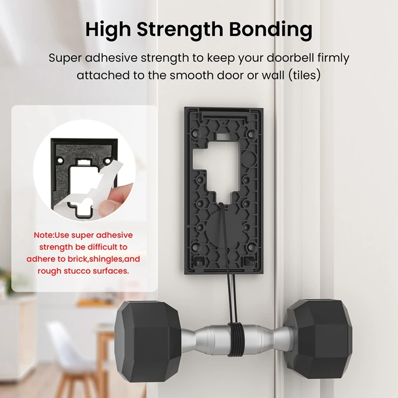 No-Drill Video Doorbell Mount For Ring Video Doorbell( Release),Doorbell Mounting Holder Accessories