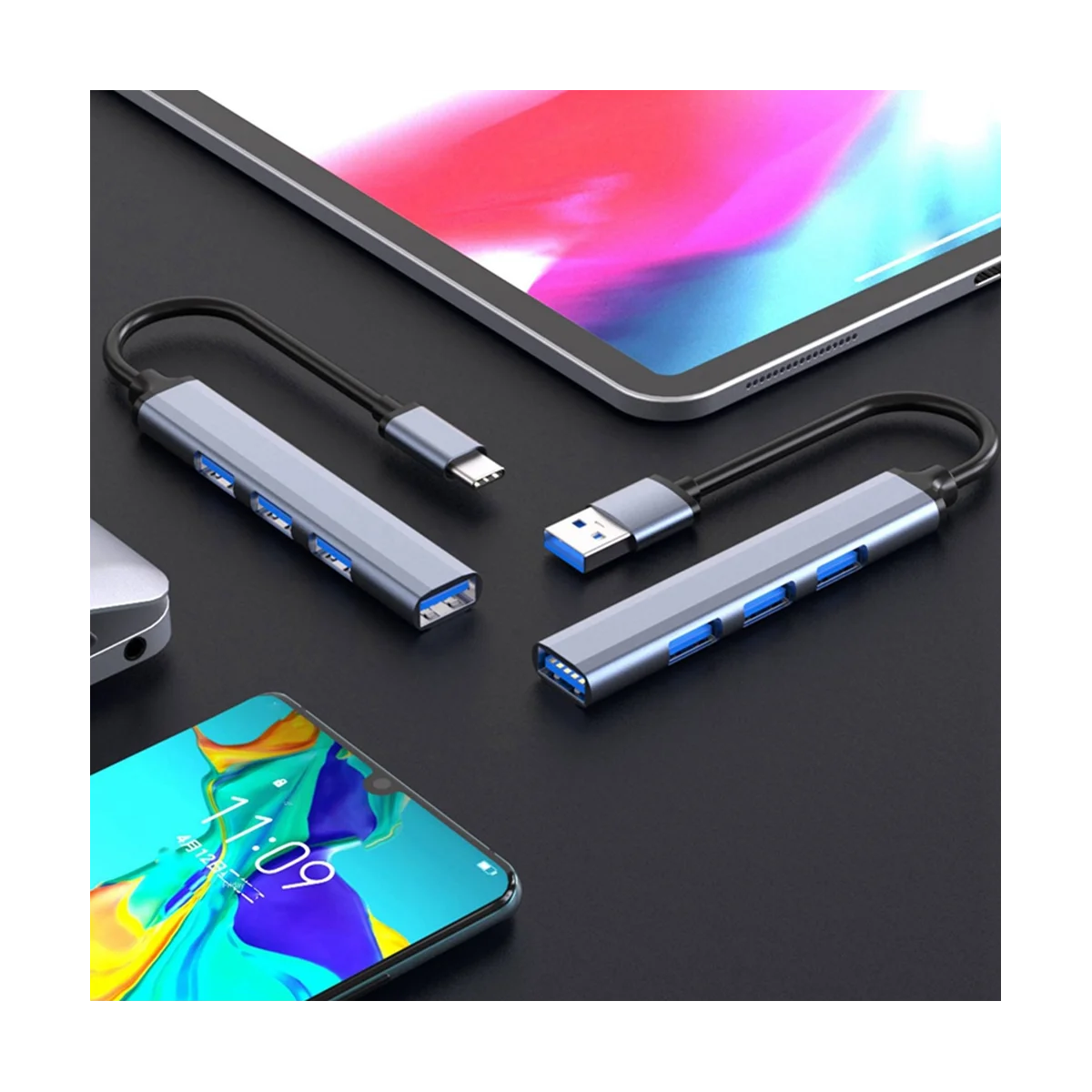 

Разветвитель с 4 портами USB Type-C на USB 3,0