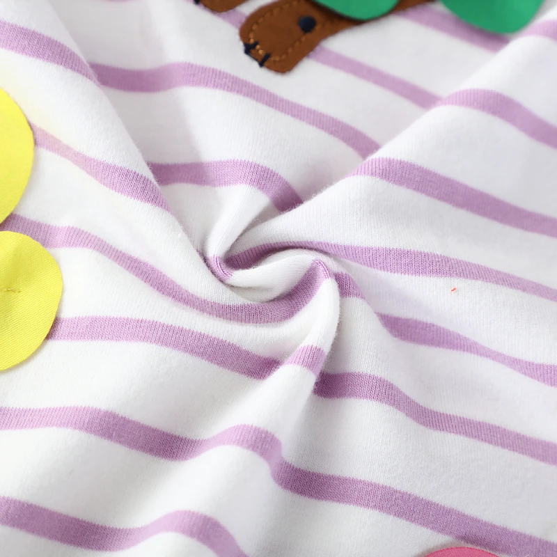 Baby Girls 2025 New Summer Children 's Clothing for Kids Cotton Casual Clothes Cartoon Flowers Cats Dresses