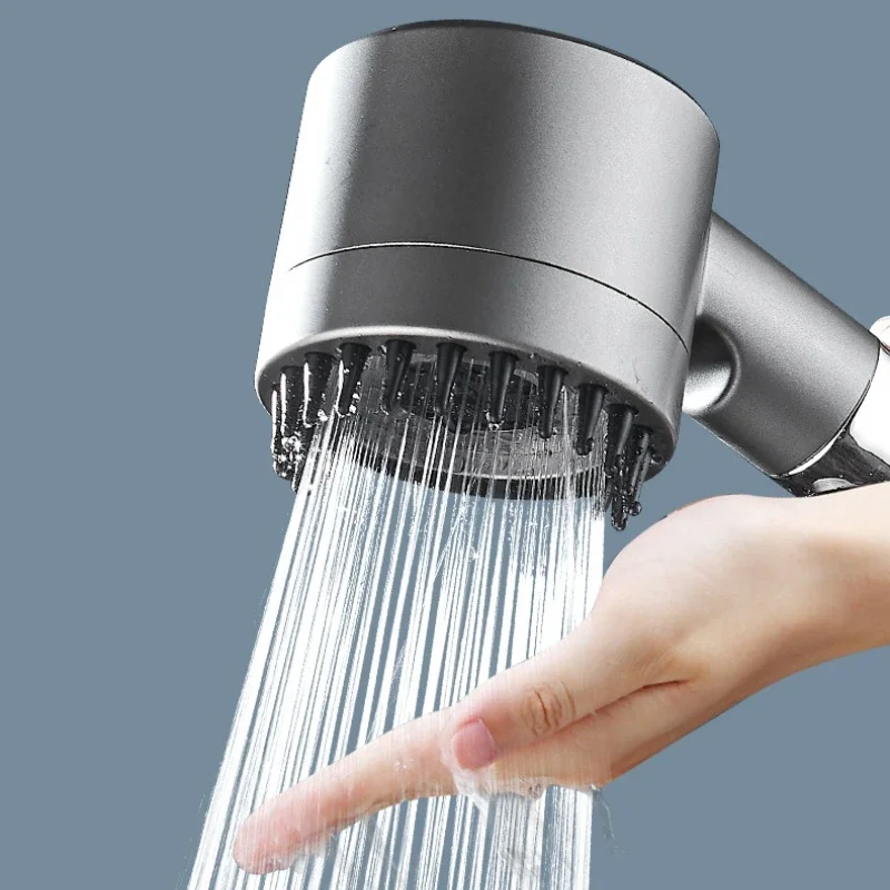 

Shower Head Turbo Charged High Pressure Shower Head Rainfall with Hose Showerhead Filter Holder Bathroom Home Accessories Set