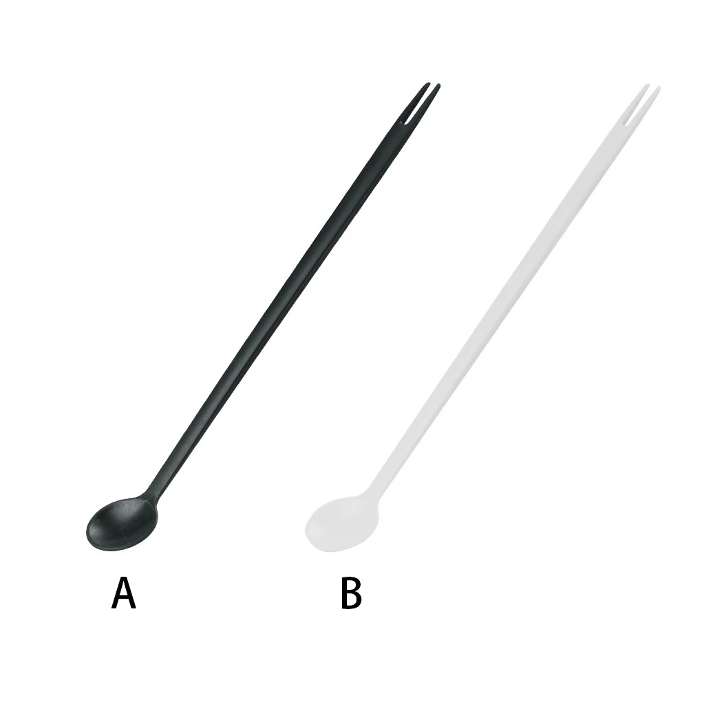 

Stirring Spoon Mixing Fork Dessert Flatware Reusable Plastic Tableware