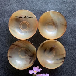 Exquisite Handcrafted Natural Buffalo Horn Ornament (White 1pcs)