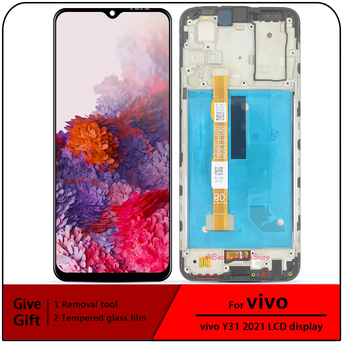 

ЖК-дисплей 6,58 дюйма для vivo Y31 2020 V2036, сенсорный экран, дигитайзер, панель, аксессуары vivo Y31 2021 с рамкой