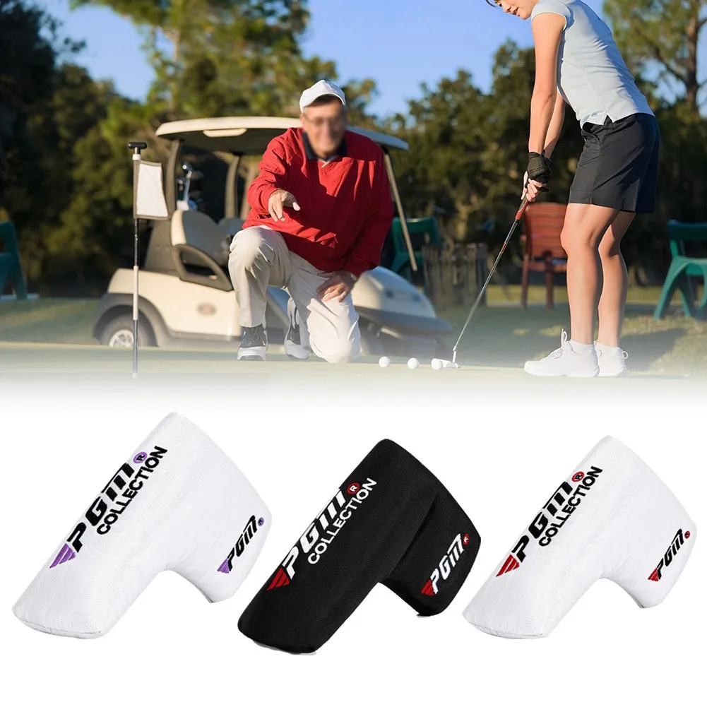

PGM Golf Putter Head Cover /Headcover Golf Club /Protect Heads Cover Black White Purple Nylon Cloth Golf Replacement Equipment