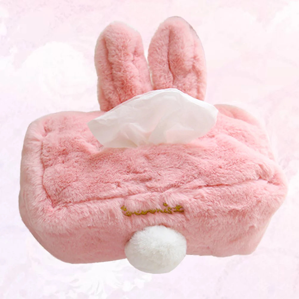 Rabbit Ear Tissue Box Napkin Storage Container Paper Holder For Living Room Office Tissue Boxes Paper Towel ganizer Home Storage 4