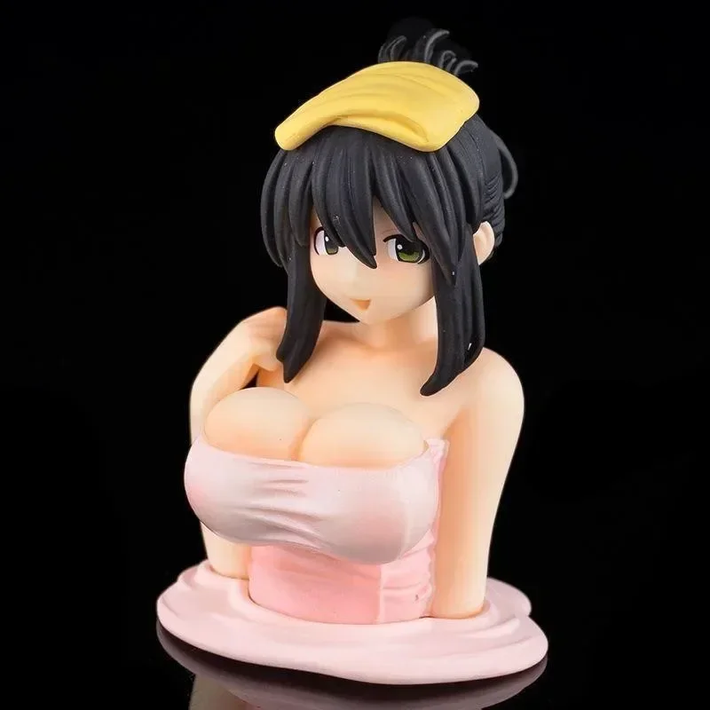 Cute Kanako Chest Shaking Girls Car Ornaments Cartoon Kawaii Anime Statue Car Dashboard Sexy Doll Figurine Decorations