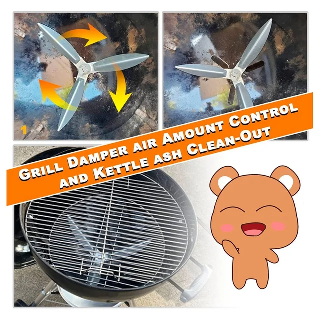 22-1/2 Hüvelykes Egy Tapadó Tisztító Rendszerkészlet Weber Grill Alkatrészekhez, Csere Kiegészítők 7444 Grillhez, Könnyen Telepíthető - Image 5