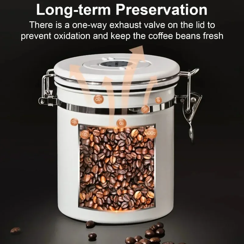 Stainless Steel Coffee Jar 5