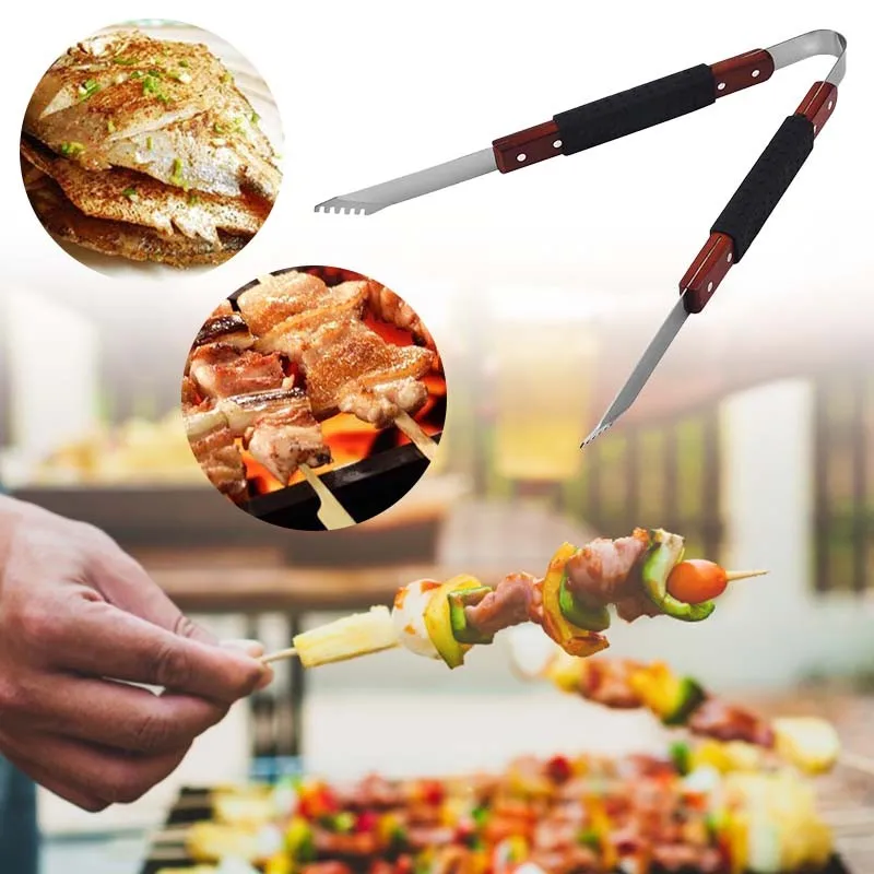 

Korean Barbecue Clip Barbecue Clip Food Clip Stainless Steel Barbecue Clip Thickened Buffet Strawberry Clip Bread Commercial