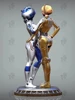 1/24 Scale 90mm Full Height Resin  GK Model Kit Sexy Beauty Movie Character C3PO and R2D2 Niang Version Unassembled Uncolored 3
