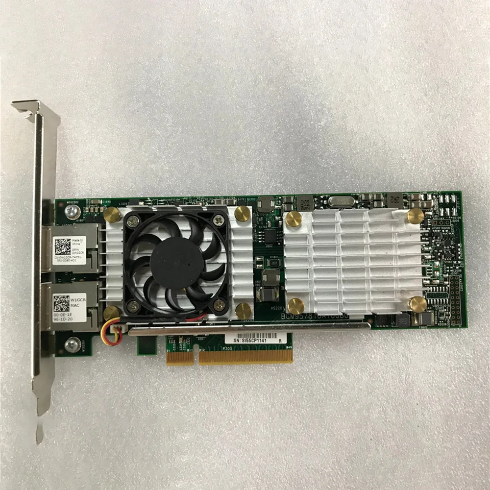 Original For DELL 10G 10 Gigabit Ethernet Card W1GCR HN10N RJ45 BCM57810S BCM57810A 5 Original For DELL 10G 10 Gigabit Ethernet Card W1GCR HN10N RJ45 BCM57810S BCM57810A - Image 3