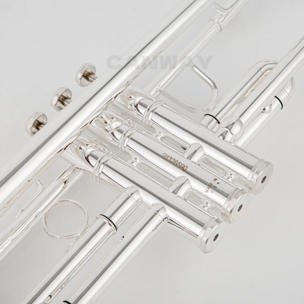 High quality Stradivarius 190s-37 50th Anniversary Silver Trumpet Pipe Flat Instrument Brass Strudents