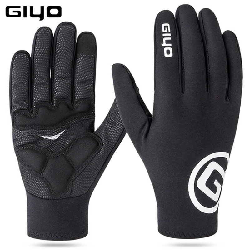 

GIYO S-22 Mountain Bike Winter Full Finger Glove EIEIO Bicycle Plush Warmth Touch Screen Gloves Cycling Equipment