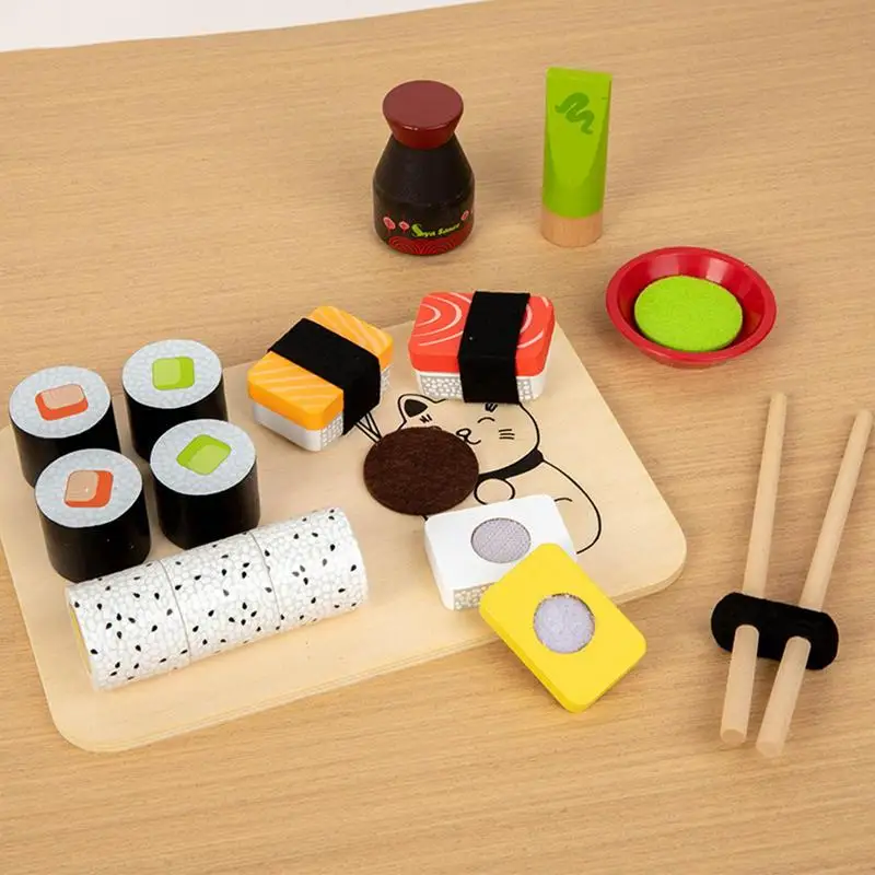Children's Pretend Kitchen Food Toys Mini Sushi Set For Kids