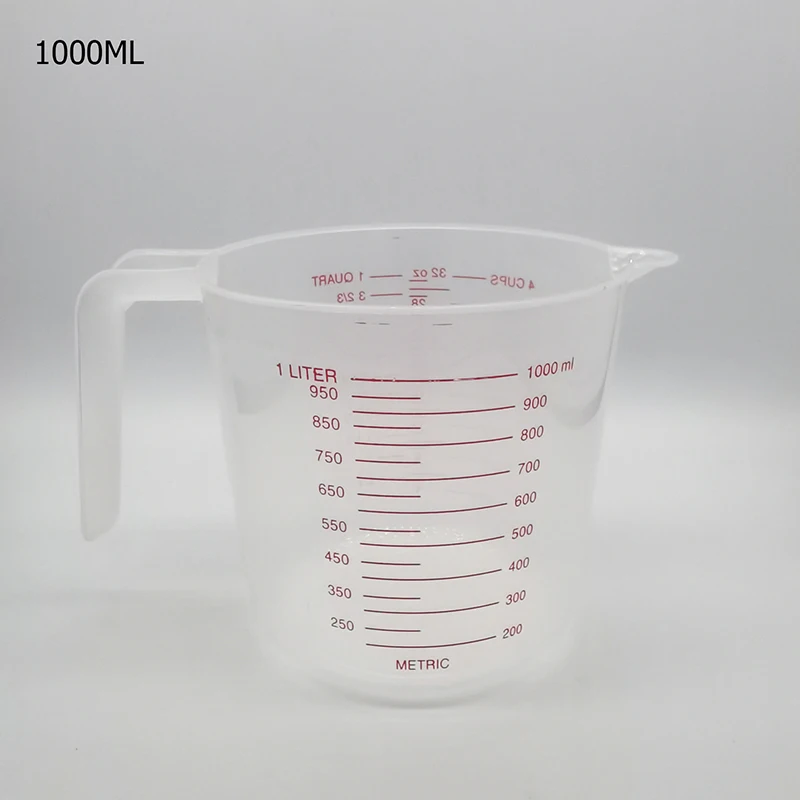 2pc 500ml/1000ml High Borosilicate Glass Measuring Cup Jug Clear Milk Cup  For Baking Cooking Kitchen Accesssories Large Capacity - AliExpress