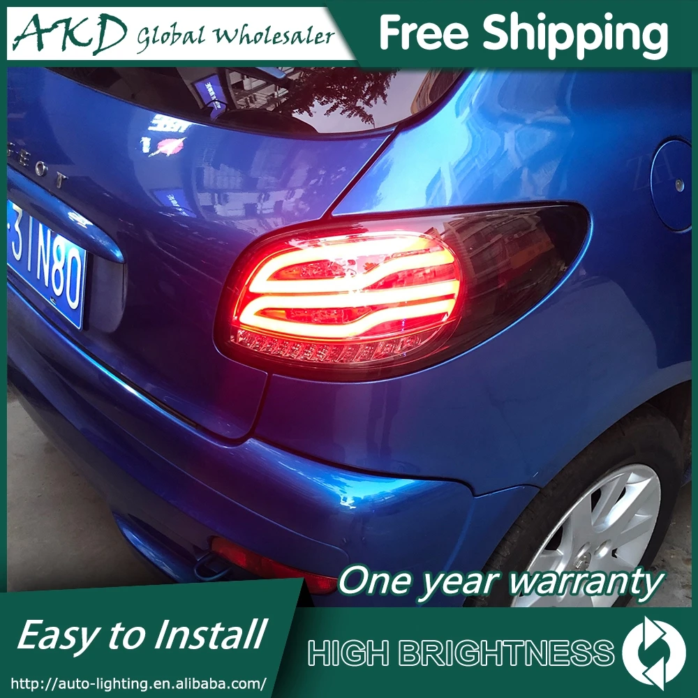 Auto Per Peugeot 206 2004-2008 206Cc Fanale Posteriore 12V Led Fendinebbia Drl Auto Tuning Forniture Per Auto Accessori Strumenti 207 Luci Posteriori