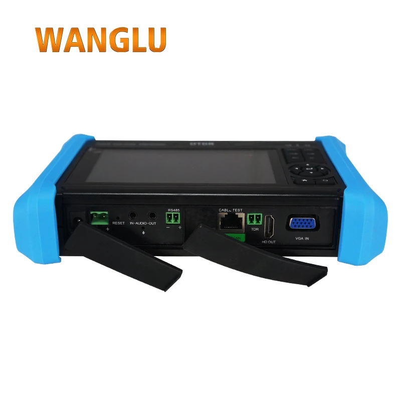 WANGLU 저렴한 휴대용 OTDR 및 8K H.265 CCTV IP AHD CVI TVI OPM VFL 케이블 섬유 테스터, 5.4 인치