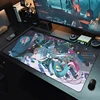 Mousepad Anime Gaming Mouse Mat Office Gamer Computer Mouse Pad HD Print Big Desk Mat PC carpet H-Hatsune Miku Mousepad Kawaii 1