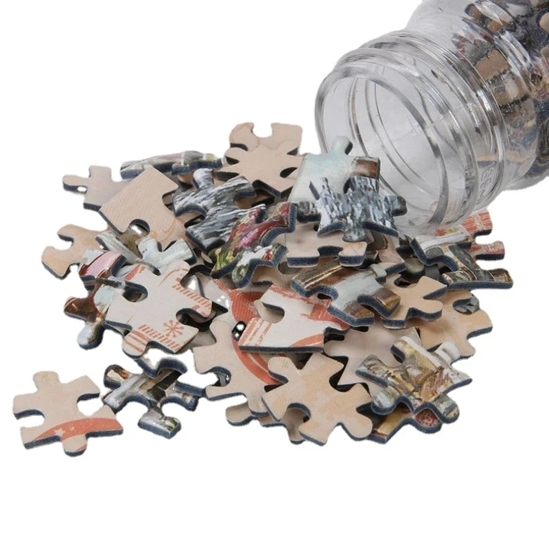 150PCS Mini Test Tube Jigsaw Puzzle Decompression Toys Fidget Toys Famous Painting Puzzle for Aldult Family Game Educational Toy 5