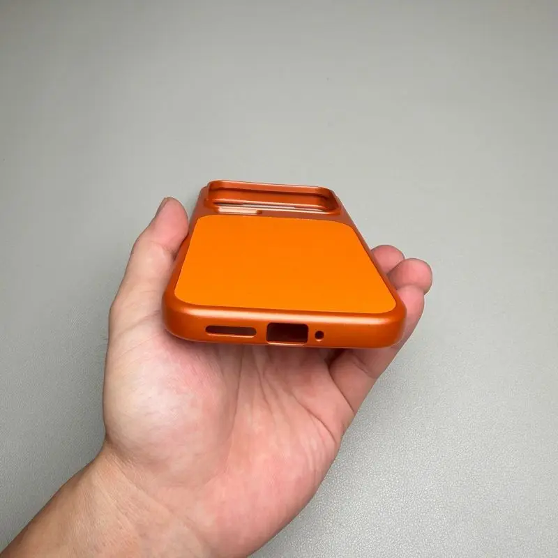 Luxury Leather Lens Case with Matte Finish for Smartphone Protection