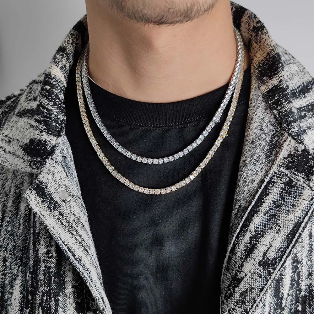 関税/送料込み【VIRAGE London】18K アイステニスチェーン 3mm moissanite-tennis-chain-2mm-