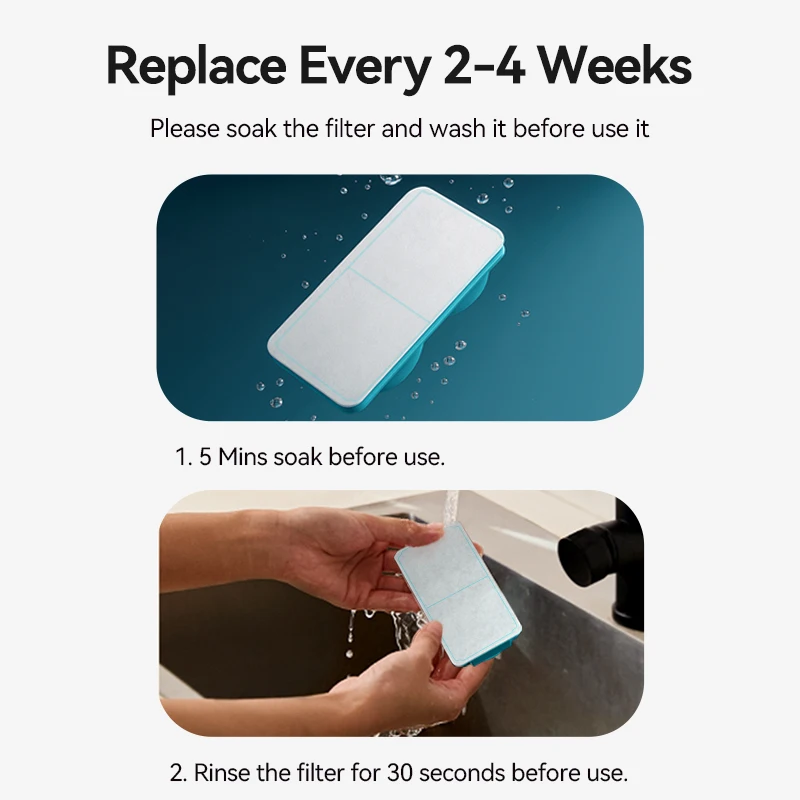 ROJECO Fuente Agua Gatos Inalámbrica 3.2L Acero Inoxidable 4000mAh, Dispensador + Filtros Repuesto - Image 4