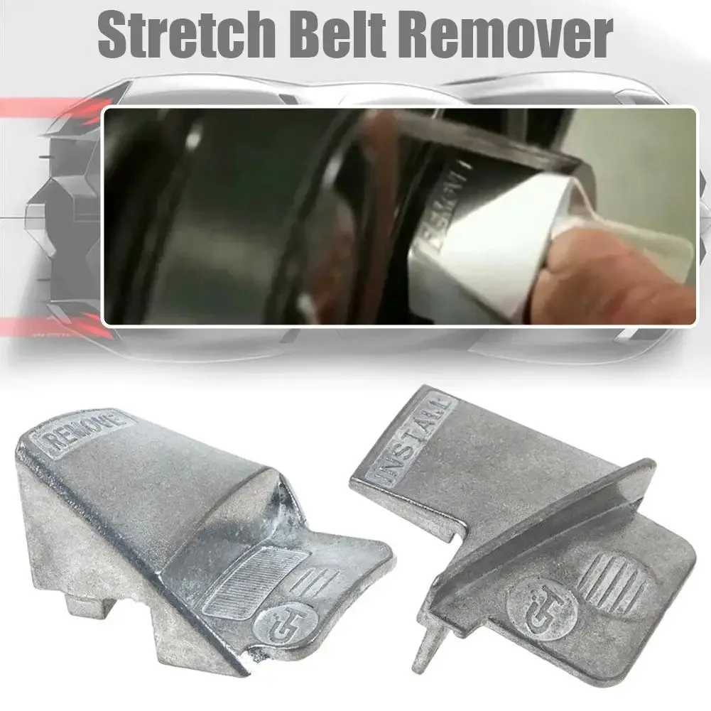 Professional Ribbed Drive Belt Remover Installer Tool Set Zinc Alloy Stretch Aux Belt Replacement Car Truck Repair Accessory 2pc