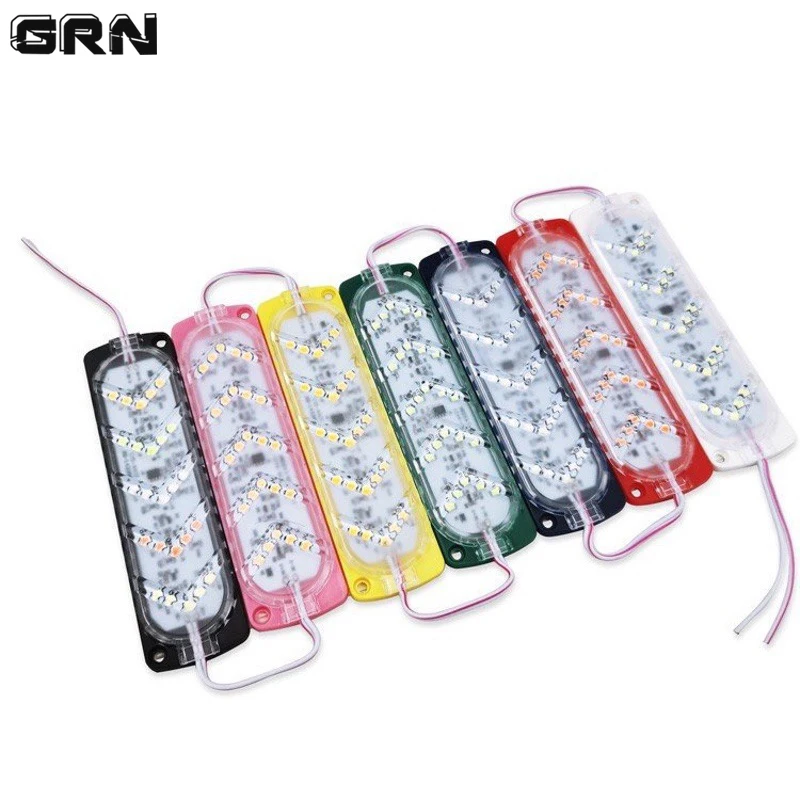 

10pcs/lot LED Module Lights with Arrow Indication Safety Light DC12V Waterproof for Truck Road Work Diversion Signal Lighting