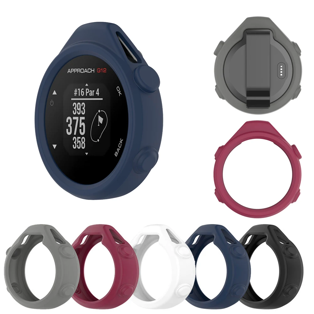 

Watch Protective Case Cover For Garmin Approach G12 SmartWatch Silicone Shockproof Soft Screen Protector Shell