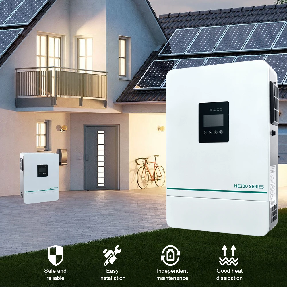 Inverter solare ibrido HLTNC 3.6kw 5.5kw 6.5kw 220v Inverter a onda sinusoidale pura 24V 48V On Grid Carica solare Inversor domestico con WiFi - Image 5