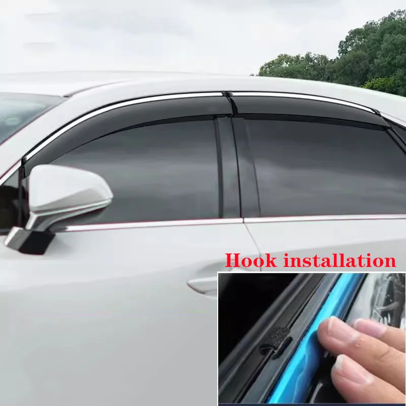 

Side Window Deflector For Lexus NX NX200t NX300h NX300 NX350 2022 2023 2024 Window Visor Awnings Shelters Vent Sun Rain Guard