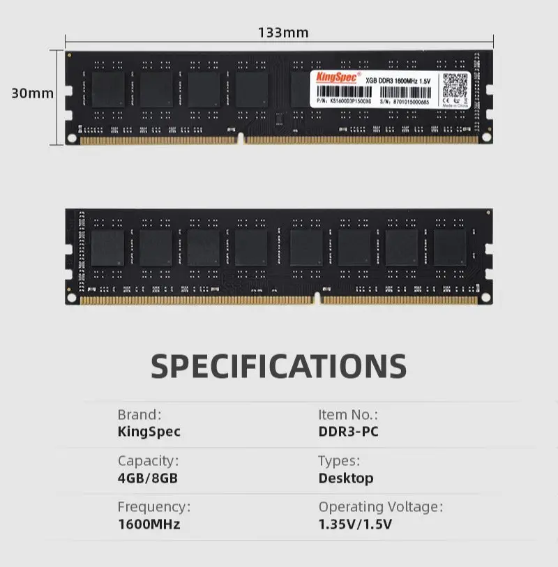 Nægte Praktisk dommer Memoria Ram Ddr3 8gb 1600mhz Desktop | Memoria Ram 8gb Ddr3 1600mhz Pc -  Ddr3 4gb 8gb - Aliexpress