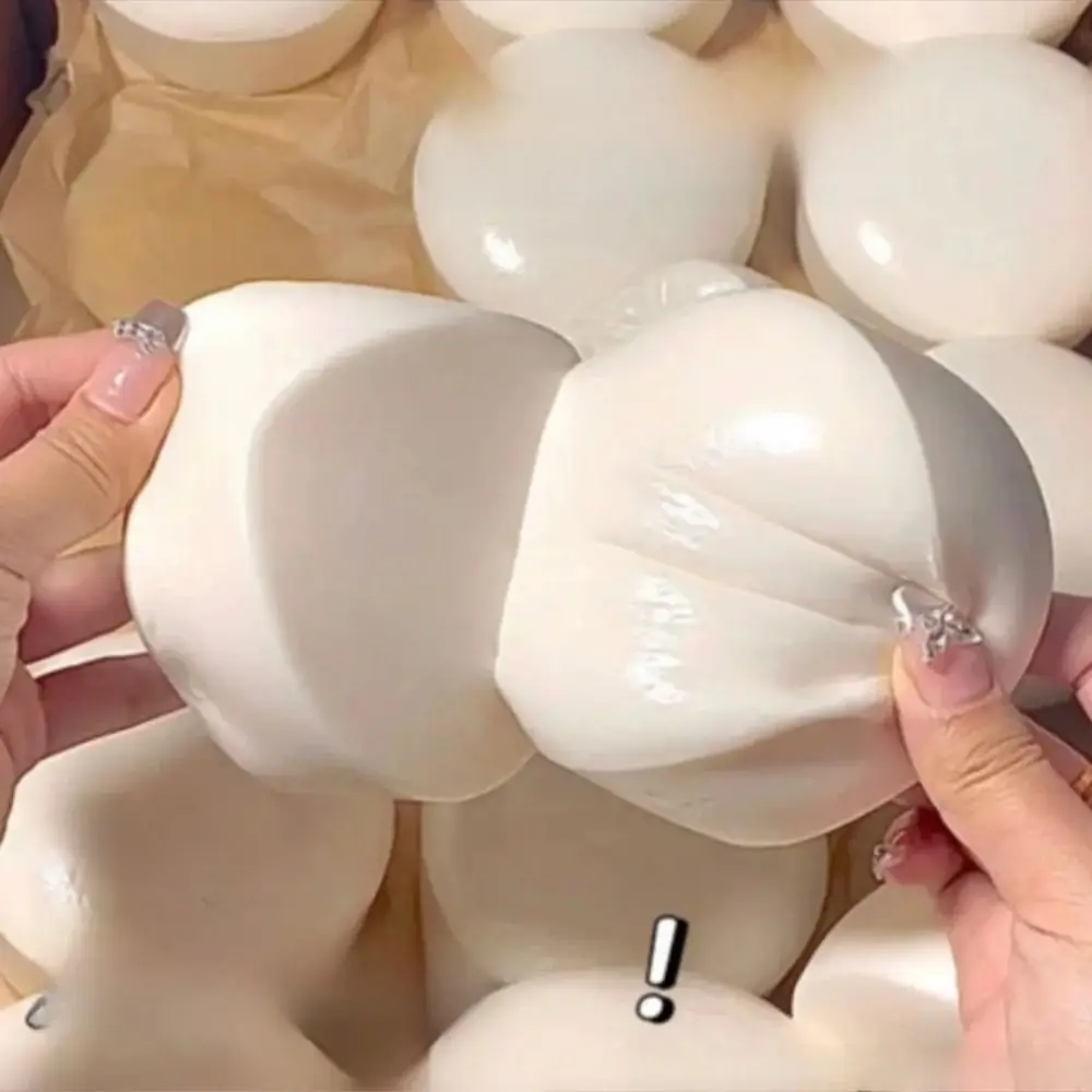 Soft Yogurt Cake Squishy Stress Slow Rebound Silicone Squeeze Simulation Stress Release Milk Cake Pinching For and Adults