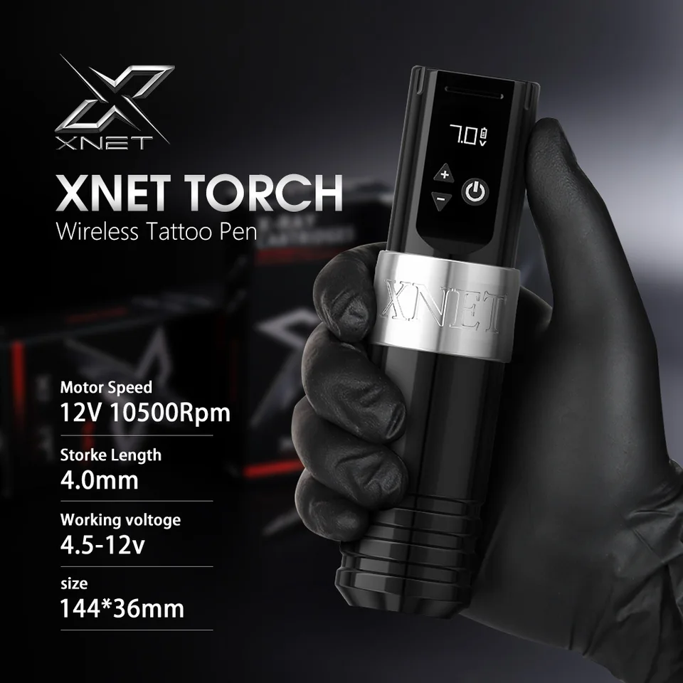 Xnet Torch Wireless Tattoo Machine Pen Kit Coreless Motor
