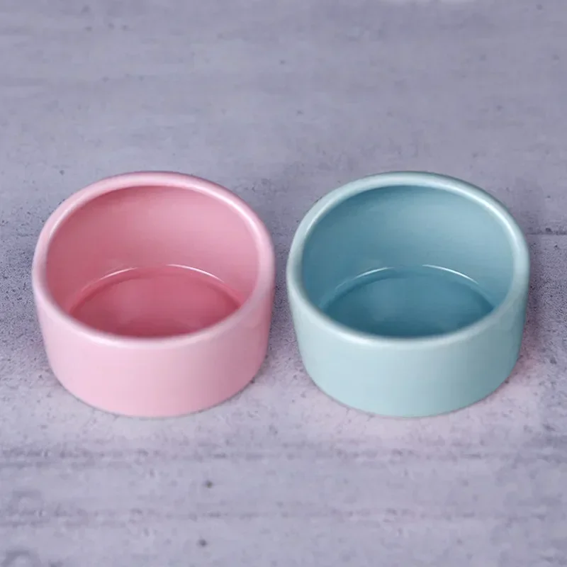 Ceramic Pet Food Bowl Parrot Octopus Squirrel Feeding Anti flipping Flower Branch Rat Oblique Mouth Feed Bowl Hamster Food