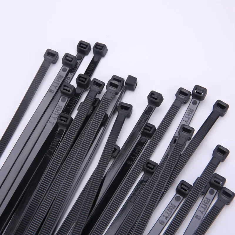 Self-locking plastic nylon tie set