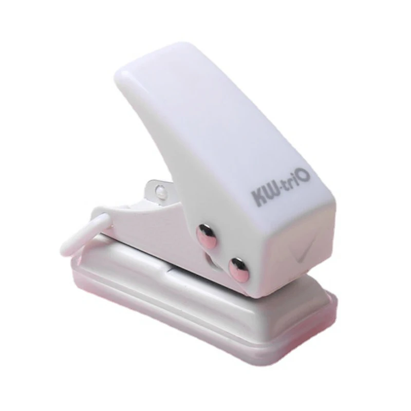 Portable Round Hole Puncher Paper 8 Sheets Hole Diameter 0.24'' Mini Puncher