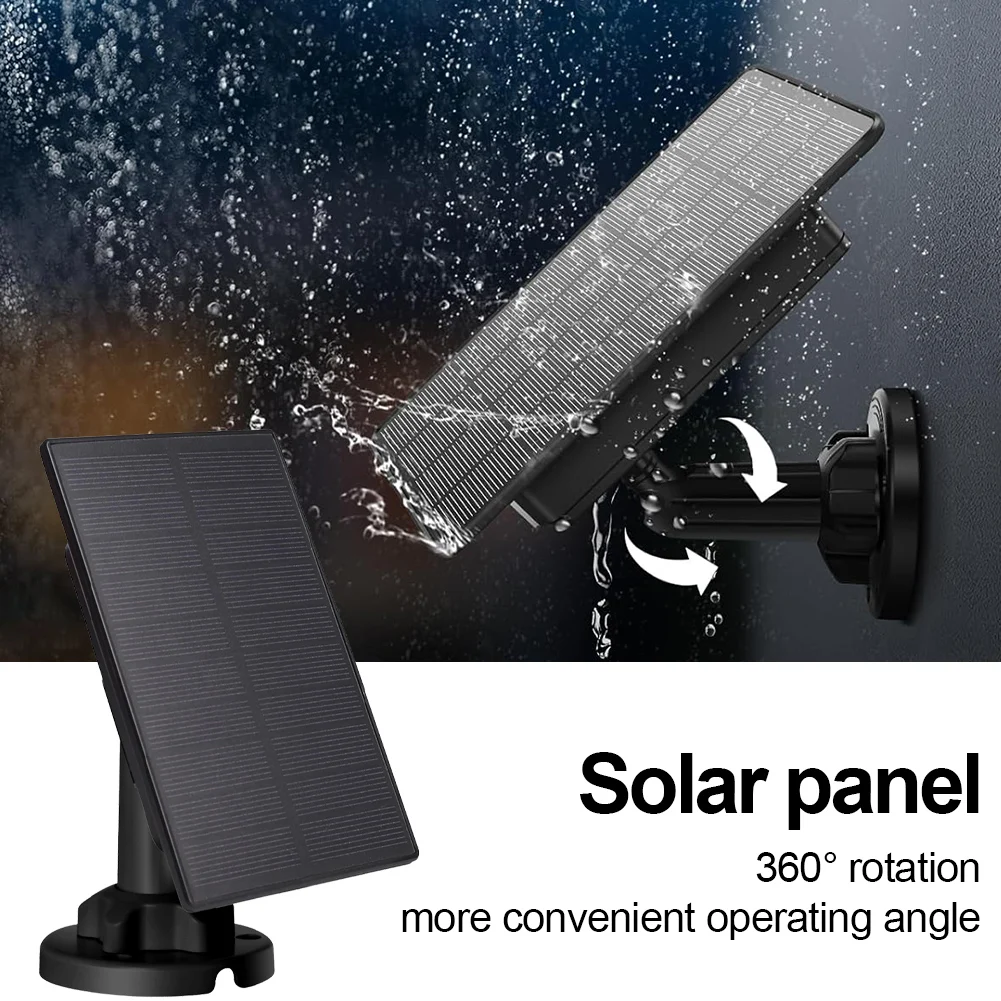 3W 12V/6V Solar Panel Charger Build-in 5000mAH Battery Solar Panel Kit Solar Battery Charger Kit for Hunting Camera/Deer Feeder
