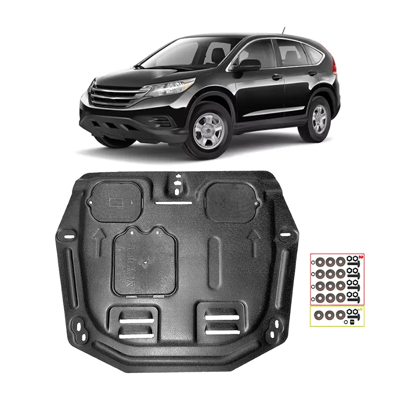

For Honda CRV 2007-2014 Under Engine Guard Board Splash Shield Mud Fender Plate Cover Black Car Mudflap Mudapron Mudguard Lid