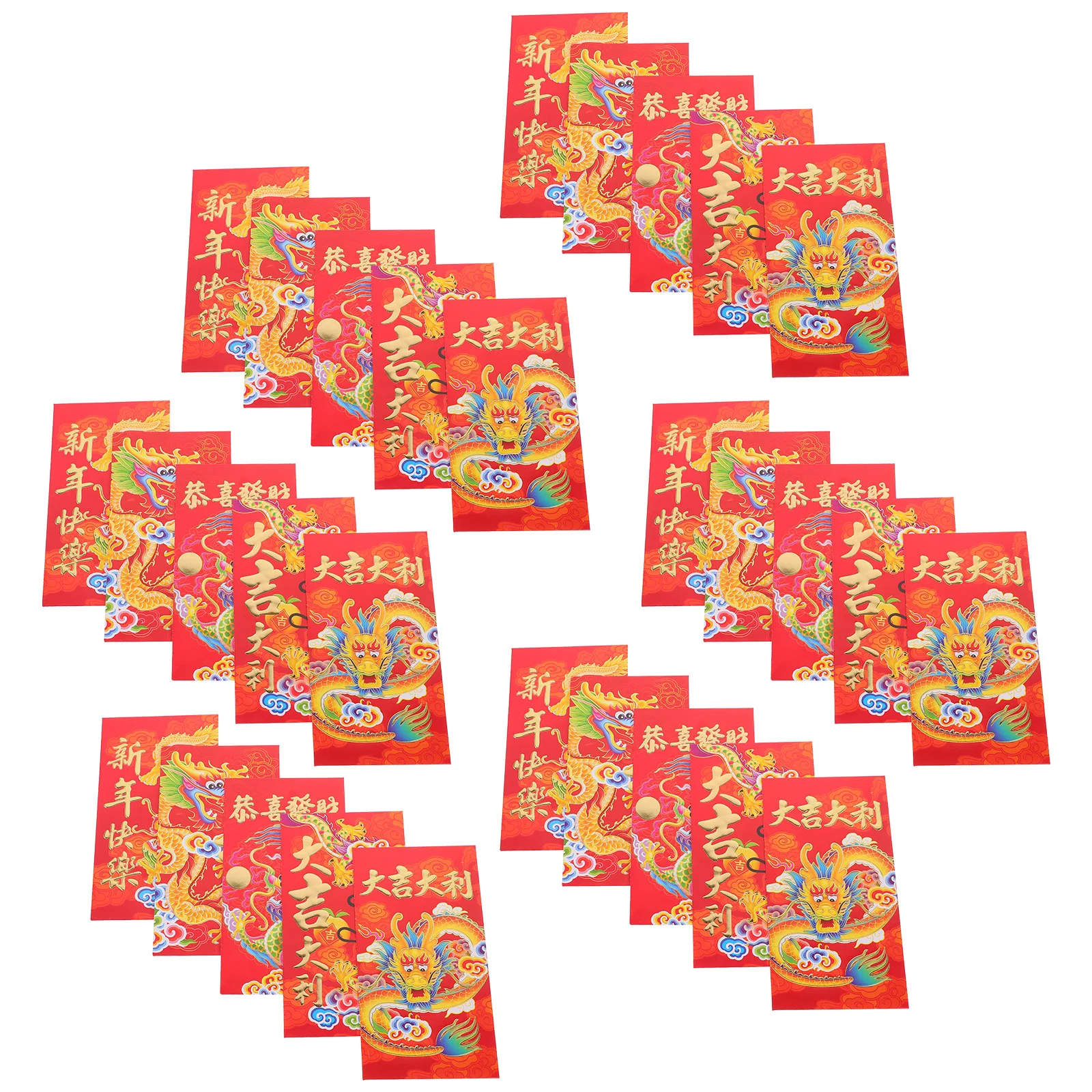 

Chinese Red Envelopes 30Pcs 2024 Year The Dragon Red Packet Spring Festival Lucky Money Packets Hong Bao Gift Money Pouch