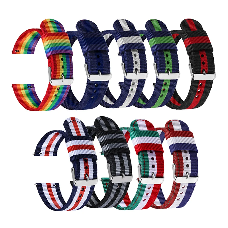 Universal Nylon Quick Release Watch Strap – Durable Replacement Band for All Watch Styles, Unisex Design