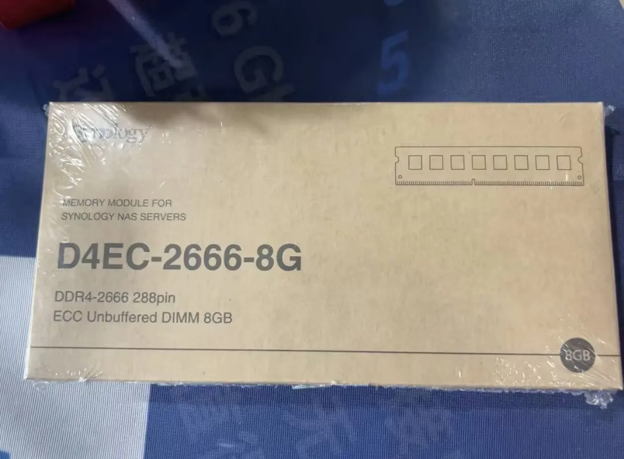 오리지널 시놀로지 DDR4 ECC 언버퍼드 DIMM 2666 MHz 메모리 싱글 RAM 모듈 (D4EC-2666-16G/8GB)