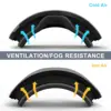 Children Ski Goggles Double Layers UV400 Anti-fog OTG - Wear Glasses Skiing Mask Snowboard Kid Snow Goggles Wearable Helmet 5