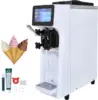 Commercial Ice Cream Maker, 10-20L/H Yield, 1000W Countertop Soft Serve Machine with 4.5L Hopper 1.6L Cylinder Touch Screen Puff 1