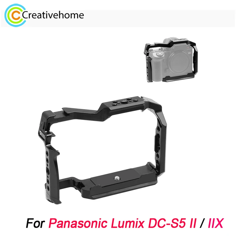 

PULUZ Metal Camera Cage For Panasonic Lumix DC-S5 II DC-S5 IIX Stabilizer Rig Panasonic Camera Aluminum Alloy Rabbit Cage
