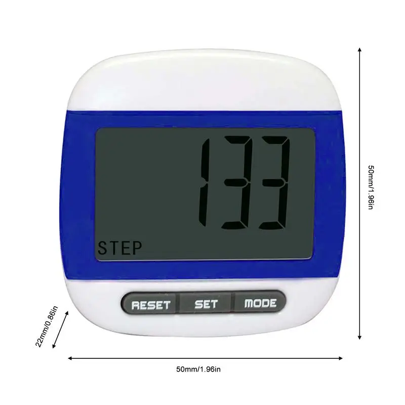 Portable Walking Distance Step Pedometer Calorie Counter Digital LCD Display Electronic Pedometer For Men Women Kids Adults