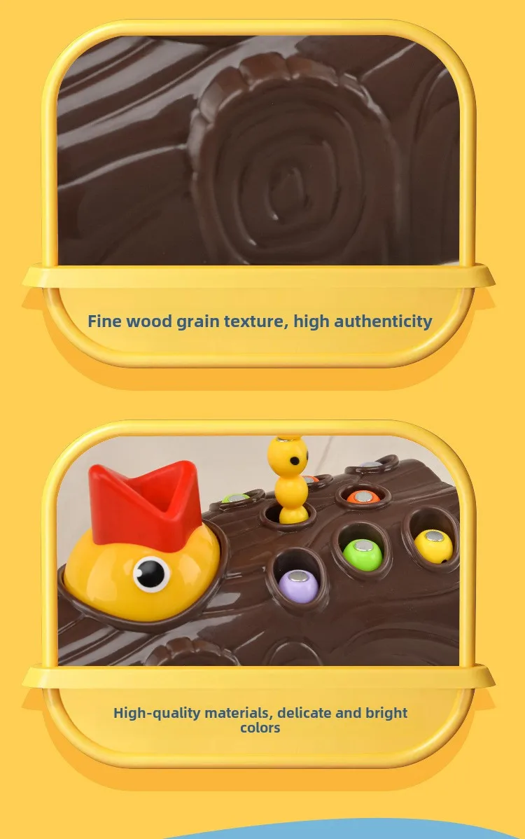 Woodpecker magnetic insect fishing toy view 16